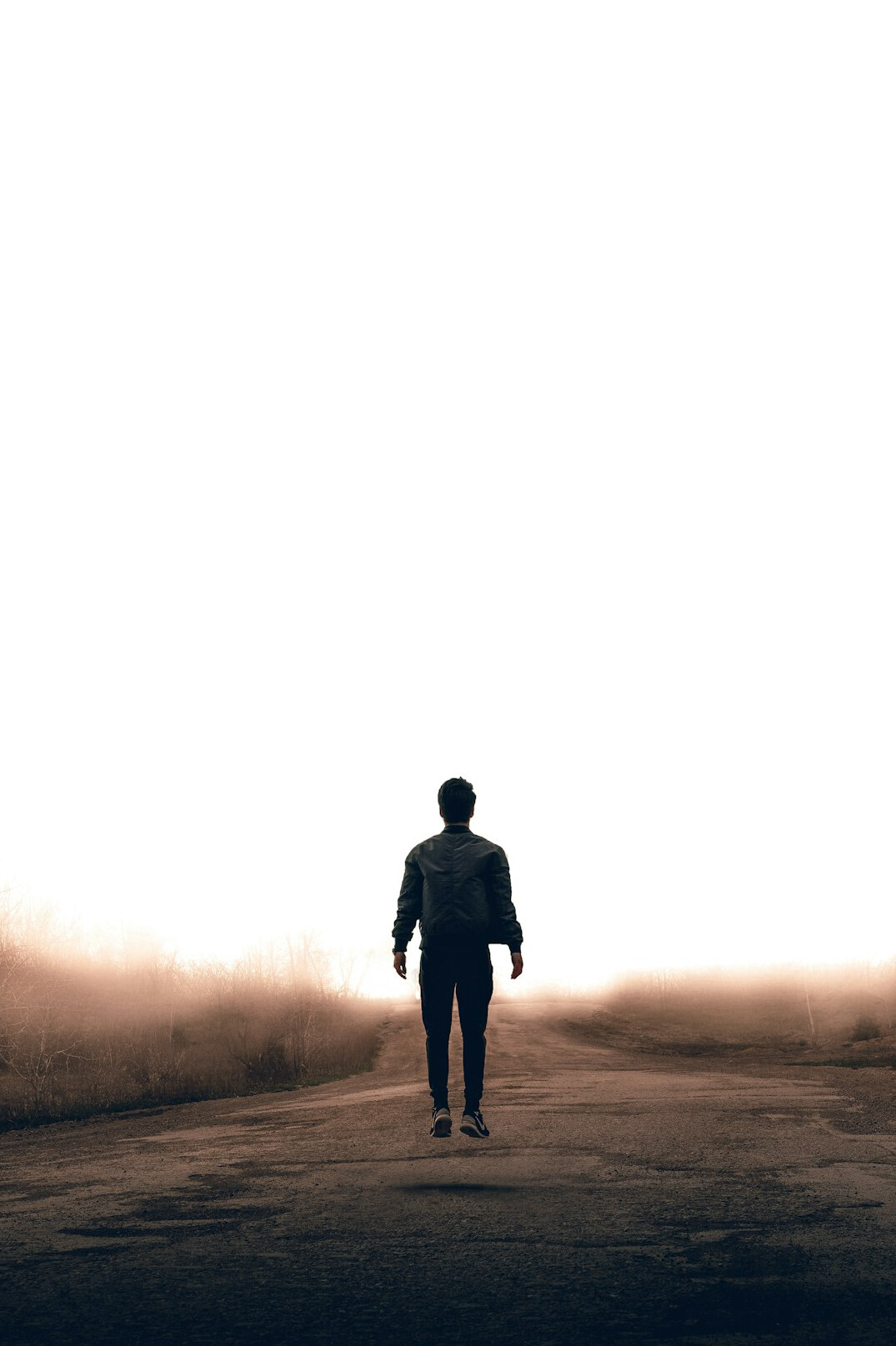 person on path to success