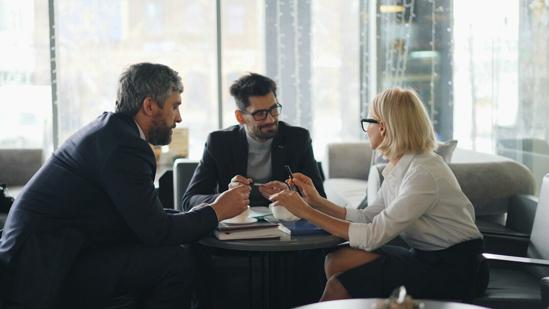 people having conversation